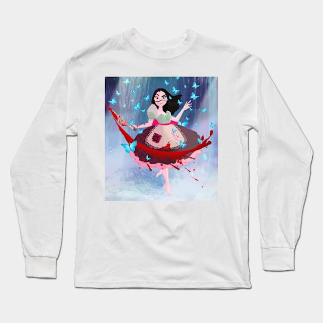 Alice Madness Returns Long Sleeve T-Shirt by Le petit fennec